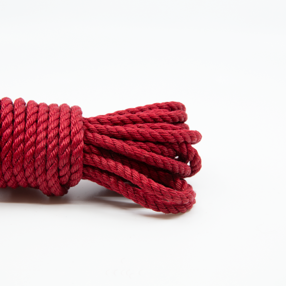Single rope Nawaya 6mm rot (untreated) | BondageRope.EU