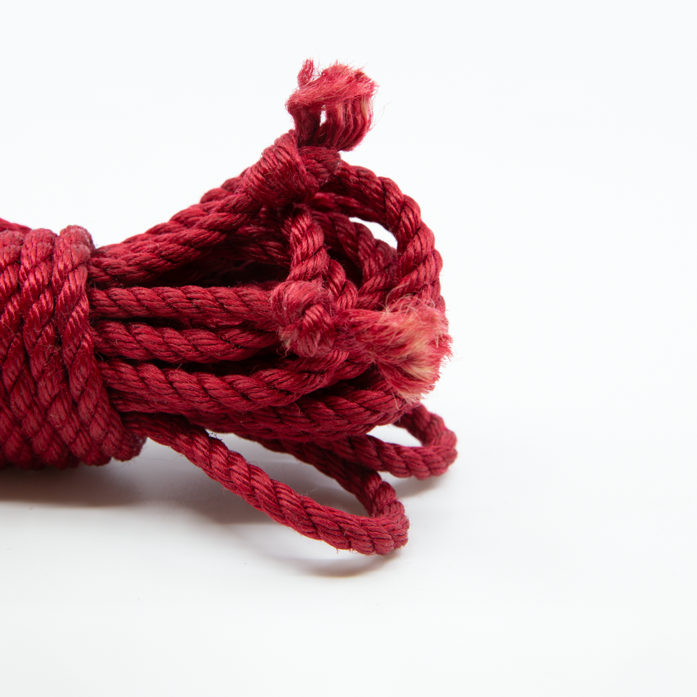 Single rope Nawaya 6mm rot (untreated) | BondageRope.EU